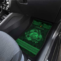 Personalized Cardiganshire Ceredigion Car Mats Green Leaping Salmon Celtic-inspired - Wonder Print Shop