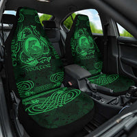 Personalized Cardiganshire Ceredigion Car Seat Cover Green Leaping Salmon Celtic-inspired - Wonder Print Shop
