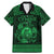 Personalized Cardiganshire Ceredigion Family Matching Mermaid Dress and Hawaiian Shirt Green Leaping Salmon Celtic-inspired - Wonder Print Shop