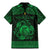 Personalized Cardiganshire Ceredigion Family Matching Mermaid Dress and Hawaiian Shirt Green Leaping Salmon Celtic-inspired - Wonder Print Shop