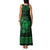 Personalized Cardiganshire Ceredigion Family Matching Tank Maxi Dress and Hawaiian Shirt Green Leaping Salmon Celtic-inspired - Wonder Print Shop