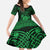 Personalized Cardiganshire Ceredigion Kid Short Sleeve Dress Green Leaping Salmon Celtic-inspired - Wonder Print Shop