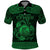 Personalized Cardiganshire Ceredigion Polo Shirt Green Leaping Salmon Celtic-inspired - Wonder Print Shop
