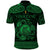 Personalized Cardiganshire Ceredigion Polo Shirt Green Leaping Salmon Celtic-inspired - Wonder Print Shop