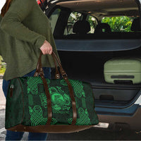 Personalized Cardiganshire Ceredigion Travel Bag Green Leaping Salmon Celtic-inspired - Wonder Print Shop