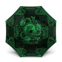 Personalized Cardiganshire Ceredigion Umbrella Green Leaping Salmon Celtic-inspired - Wonder Print Shop