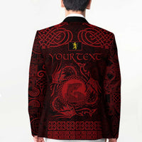 Personalized Cardiganshire Ceredigion Blazer Red Leaping Salmon Celtic-inspired - Wonder Print Shop