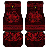 Personalized Cardiganshire Ceredigion Car Mats Red Leaping Salmon Celtic-inspired - Wonder Print Shop