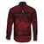 Personalized Cardiganshire Ceredigion Family Matching Long Sleeve Bodycon Dress and Hawaiian Shirt Red Leaping Salmon Celtic-inspired - Wonder Print Shop