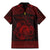Personalized Cardiganshire Ceredigion Family Matching Mermaid Dress and Hawaiian Shirt Red Leaping Salmon Celtic-inspired - Wonder Print Shop
