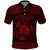 Personalized Cardiganshire Ceredigion Polo Shirt Red Leaping Salmon Celtic-inspired - Wonder Print Shop