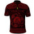 Personalized Cardiganshire Ceredigion Polo Shirt Red Leaping Salmon Celtic-inspired - Wonder Print Shop