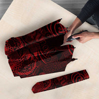 Personalized Cardiganshire Ceredigion Umbrella Red Leaping Salmon Celtic-inspired - Wonder Print Shop
