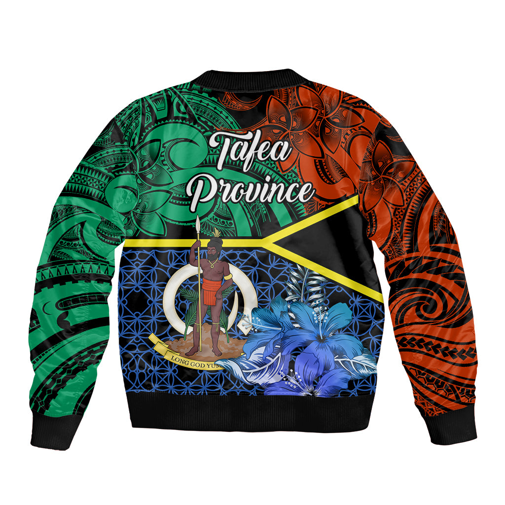 Tafea Day Bomber Jacket Vanuatu Sand Drawing With Polynesian Pattern LT9 - Wonder Print Shop