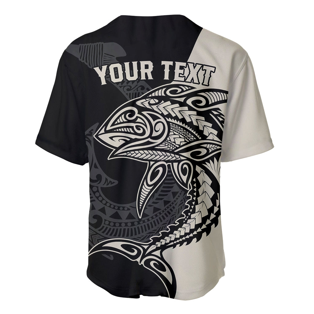 Personalised Polynesia Fishing Baseball Jersey With Maori Hei Matau Fish Hook Gold Art LT9 - Wonder Print Shop