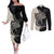 personalised-polynesia-fishing-couples-matching-off-the-shoulder-long-sleeve-dress-and-long-sleeve-button-shirts-with-maori-hei-matau-fish-hook-gold-art