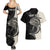 Personalised Polynesia Fishing Couples Matching Summer Maxi Dress and Hawaiian Shirt With Maori Hei Matau Fish Hook Gold Art LT9 - Wonder Print Shop