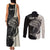 Personalised Polynesia Fishing Couples Matching Tank Maxi Dress and Long Sleeve Button Shirts With Maori Hei Matau Fish Hook Gold Art LT9 - Wonder Print Shop