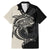 Personalised Polynesia Fishing Family Matching Mermaid Dress and Hawaiian Shirt With Maori Hei Matau Fish Hook Gold Art LT9 - Wonder Print Shop
