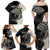 Personalised Polynesia Fishing Family Matching Off Shoulder Maxi Dress and Hawaiian Shirt With Maori Hei Matau Fish Hook Gold Art LT9 - Wonder Print Shop