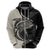 Personalised Polynesia Fishing Hoodie With Maori Hei Matau Fish Hook Gold Art - Wonder Print Shop