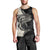 Personalised Polynesia Fishing Men Tank Top With Maori Hei Matau Fish Hook Gold Art - Wonder Print Shop