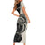 Personalised Polynesia Fishing Short Sleeve Bodycon Dress With Maori Hei Matau Fish Hook Gold Art - Wonder Print Shop