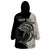 Personalised Polynesia Fishing Wearable Blanket Hoodie With Maori Hei Matau Fish Hook Gold Art - Wonder Print Shop