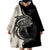 Personalised Polynesia Fishing Wearable Blanket Hoodie With Maori Hei Matau Fish Hook Gold Art - Wonder Print Shop