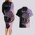 Personalised Polynesia Fishing Couples Matching Long Sleeve Bodycon Dress and Hawaiian Shirt With Maori Hei Matau Fish Hook Pastel Art LT9 - Wonder Print Shop