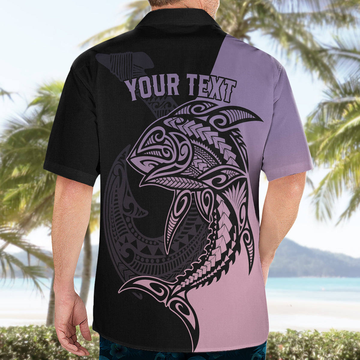 Personalised Polynesia Fishing Hawaiian Shirt With Maori Hei Matau Fish Hook Pastel Art - Wonder Print Shop