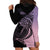 Personalised Polynesia Fishing Hoodie Dress With Maori Hei Matau Fish Hook Pastel Art - Wonder Print Shop