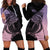Personalised Polynesia Fishing Hoodie Dress With Maori Hei Matau Fish Hook Pastel Art - Wonder Print Shop