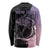 Personalised Polynesia Fishing Long Sleeve Shirt With Maori Hei Matau Fish Hook Pastel Art - Wonder Print Shop