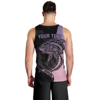 Personalised Polynesia Fishing Men Tank Top With Maori Hei Matau Fish Hook Pastel Art - Wonder Print Shop