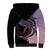 Personalised Polynesia Fishing Sherpa Hoodie With Maori Hei Matau Fish Hook Pastel Art - Wonder Print Shop