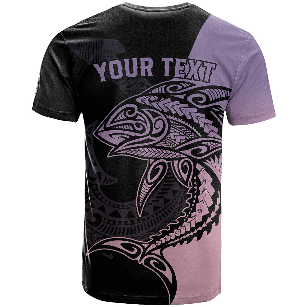 Personalised Polynesia Fishing T Shirt With Maori Hei Matau Fish Hook Pastel Art - Wonder Print Shop