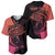 Personalised Polynesia Fishing Baseball Jersey With Maori Hei Matau Fish Hook Pink Art LT9 - Wonder Print Shop
