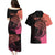 Personalised Polynesia Fishing Couples Matching Puletasi Dress and Hawaiian Shirt With Maori Hei Matau Fish Hook Pink Art LT9 - Wonder Print Shop