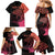 Personalised Polynesia Fishing Family Matching Mermaid Dress and Hawaiian Shirt With Maori Hei Matau Fish Hook Pink Art LT9 - Wonder Print Shop