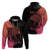 Personalised Polynesia Fishing Hoodie With Maori Hei Matau Fish Hook Pink Art - Wonder Print Shop