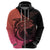 Personalised Polynesia Fishing Hoodie With Maori Hei Matau Fish Hook Pink Art - Wonder Print Shop
