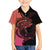 Personalised Polynesia Fishing Kid Hawaiian Shirt With Maori Hei Matau Fish Hook Pink Art - Wonder Print Shop