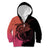 Personalised Polynesia Fishing Kid Hoodie With Maori Hei Matau Fish Hook Pink Art - Wonder Print Shop