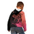 Personalised Polynesia Fishing Kid Hoodie With Maori Hei Matau Fish Hook Pink Art - Wonder Print Shop