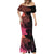 Personalised Polynesia Fishing Mermaid Dress With Maori Hei Matau Fish Hook Pink Art - Wonder Print Shop