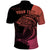Personalised Polynesia Fishing Polo Shirt With Maori Hei Matau Fish Hook Pink Art - Wonder Print Shop