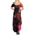 Personalised Polynesia Fishing Summer Maxi Dress With Maori Hei Matau Fish Hook Pink Art - Wonder Print Shop