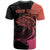 Personalised Polynesia Fishing T Shirt With Maori Hei Matau Fish Hook Pink Art - Wonder Print Shop