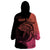 Personalised Polynesia Fishing Wearable Blanket Hoodie With Maori Hei Matau Fish Hook Pink Art - Wonder Print Shop